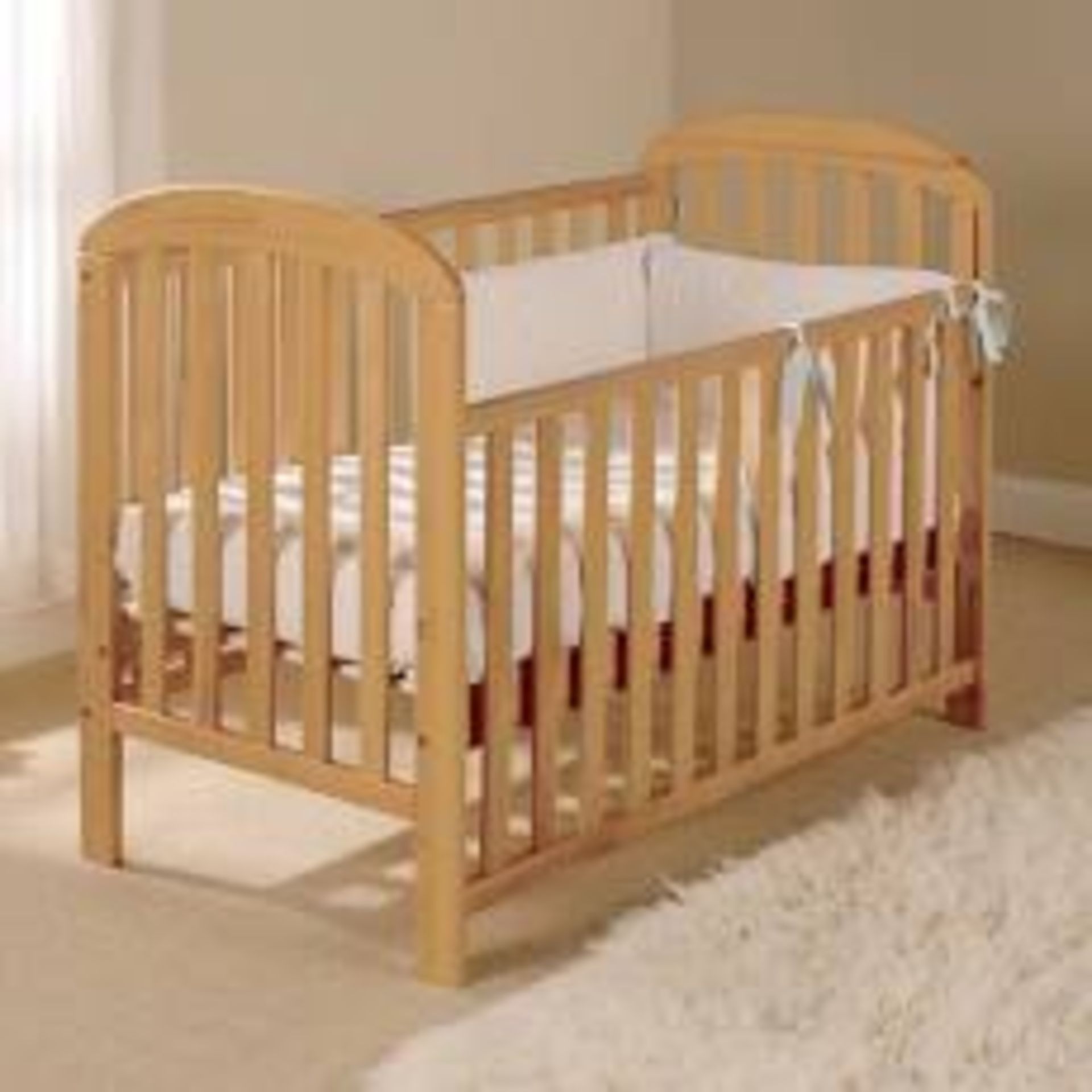 Boxed 140 x 70cm Designer Cot Bed Dove Oak IMAGES ARE FOR ILLISTRATION PURPOSES ONLY AND MAY NOT