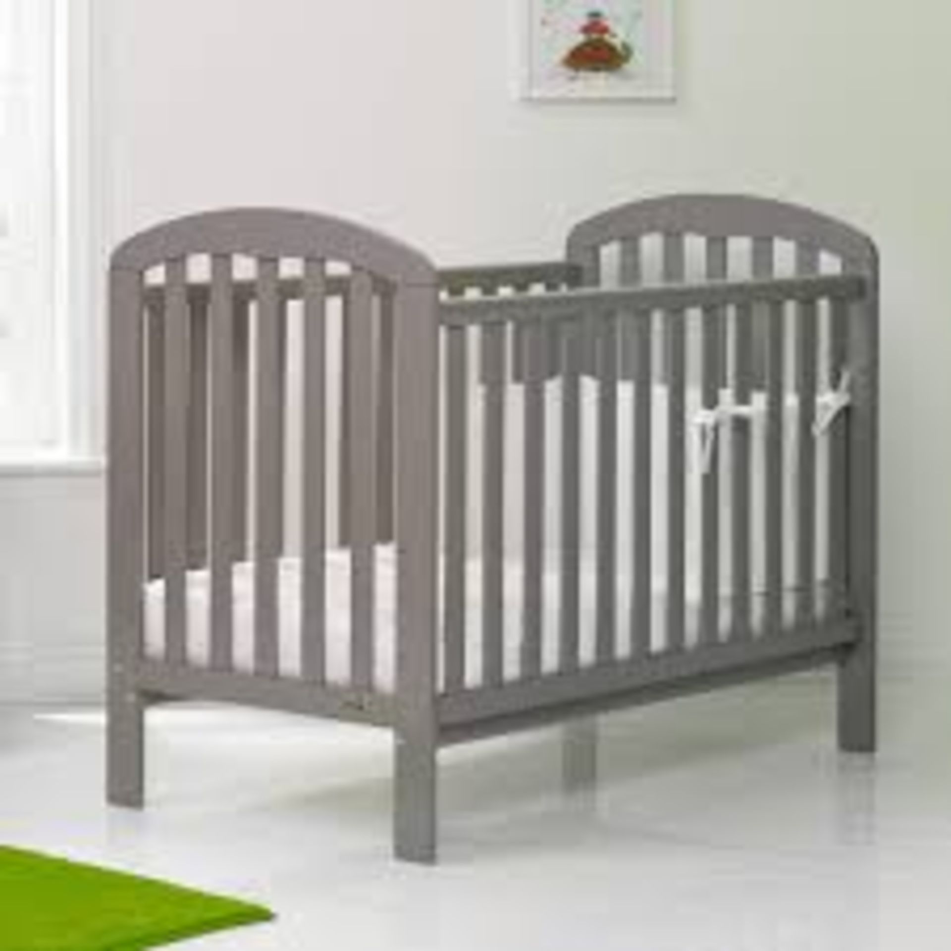 Boxed 140 x 70cm Designer Cot Bed Dove Grey RRP £130 IMAGES ARE FOR ILLISTRATION PURPOSES ONLY AND