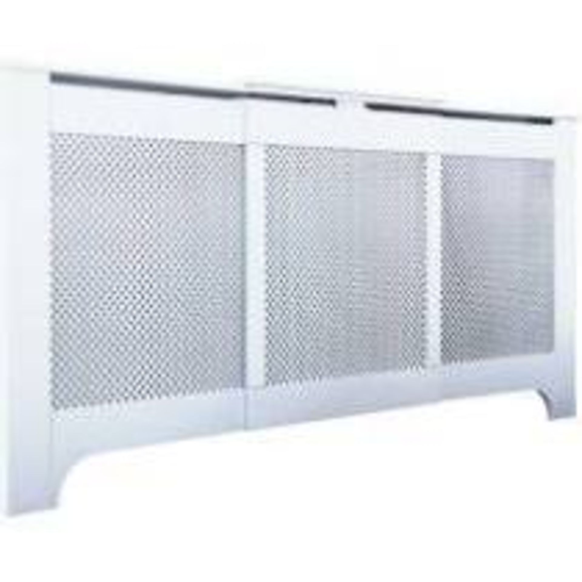 Boxed Large White Wooden Radiator Cover RRP £85 (17771) (Public Viewings & Appraisals Available)