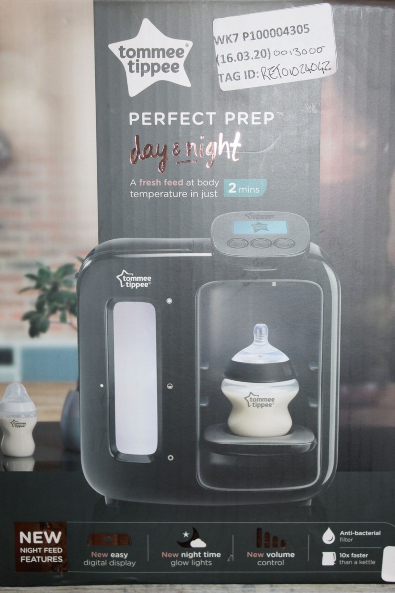 Boxed Tommee Tippee Day And Night Perfect Prep Bottle Warming Station RRP £130 (RET01024042)