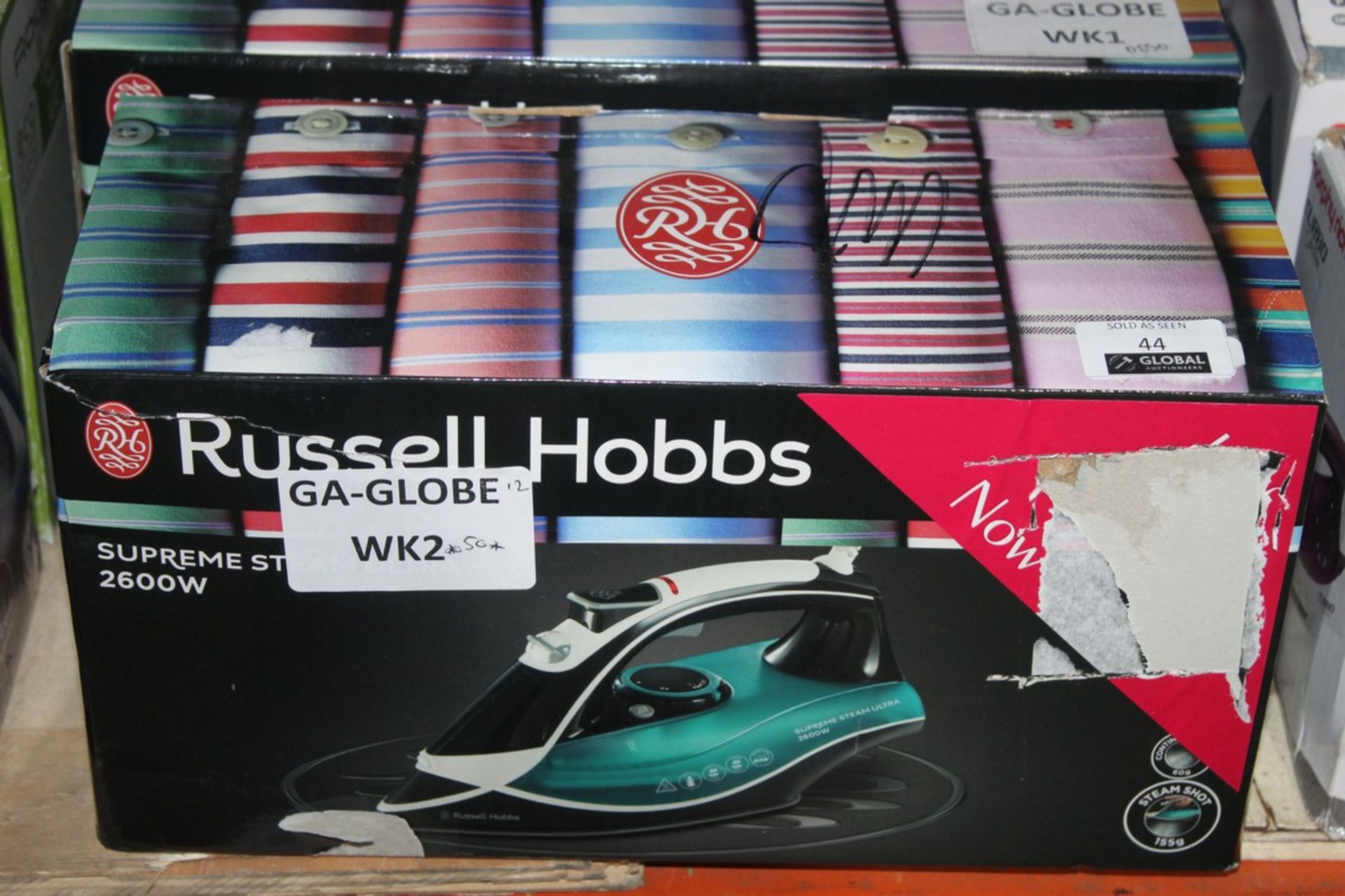 Boxed Assorted Russell Hobbs Supreme Steam Irons Power Steam Ultra Irons Temperature Irons RRP £55-