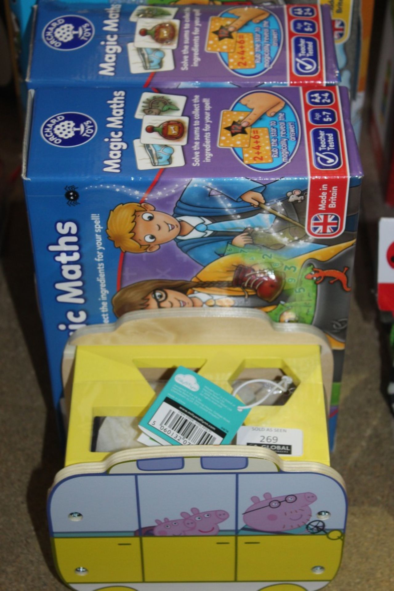 Assorted Childrens Toy Items to Include Magic Maths Bus Stop Fraction Games Fisher Price See "N" Say