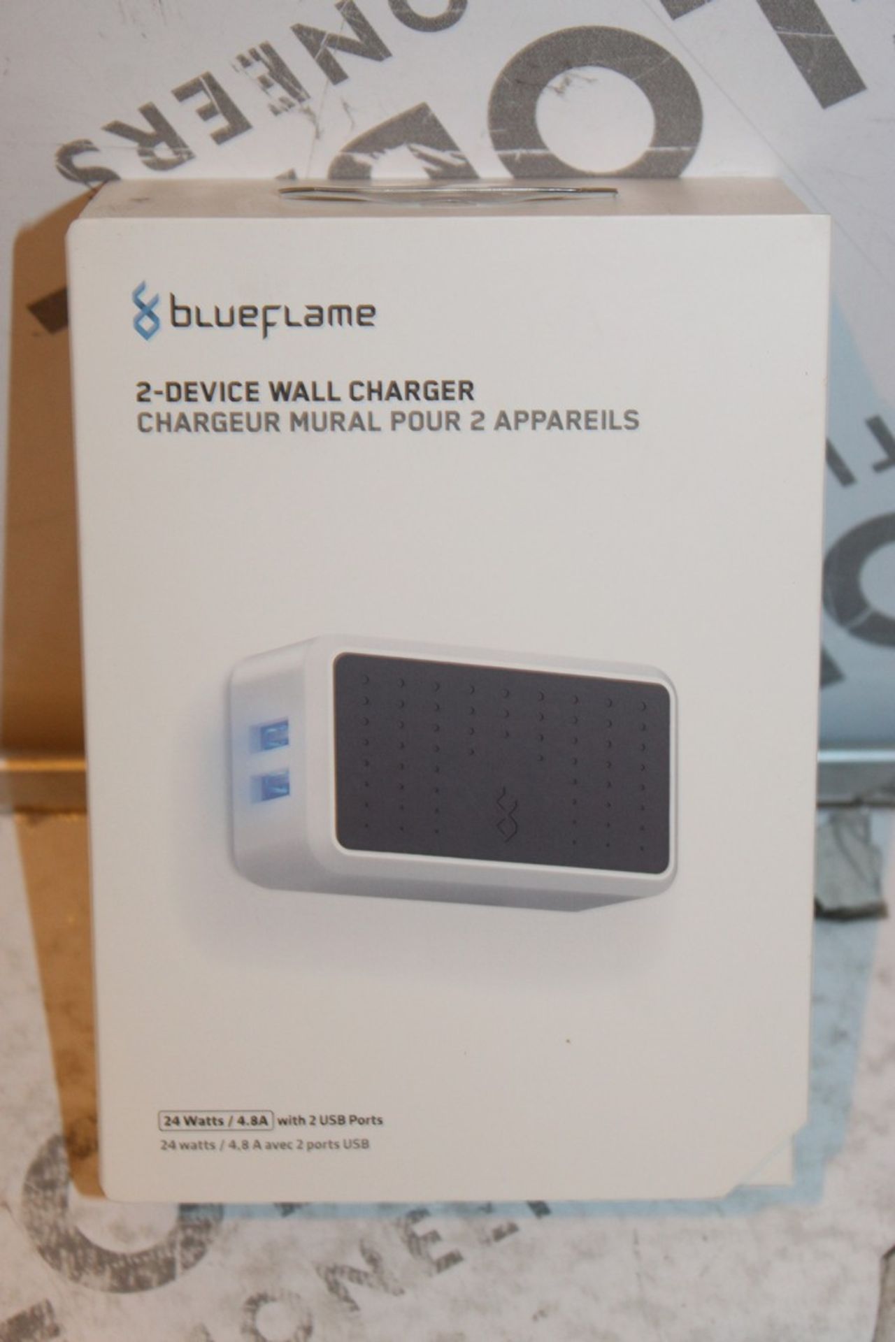 5 Boxed Brand New Blue Flame 2 Device Wall Chargers Combined RRP £100