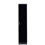 Boxed Emma Design Black Single Door Small Storage Cupboard RRP £90. IMAGES ARE FOR ILLUSTRATION