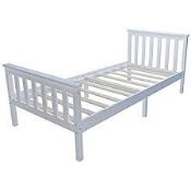 Boxed Pine Single Bed RRP £80 (18364) IMAGES ARE FOR ILLUSTRATION PURPOSES ONLY AND MAY NOT BE AN