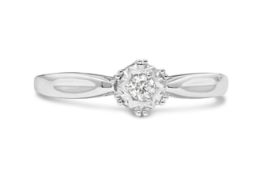 White Gold diamond solitiare ring