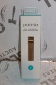 Lot to Contain 5 Brand New Pebble Quick Release Golden Bracelet Wrist Watch Strap RRP £100