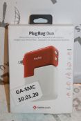 Lot to Contain 2 Boxed Plugbug Duo Twelve South Multi Chargers with Various Heads Combined RRP £120