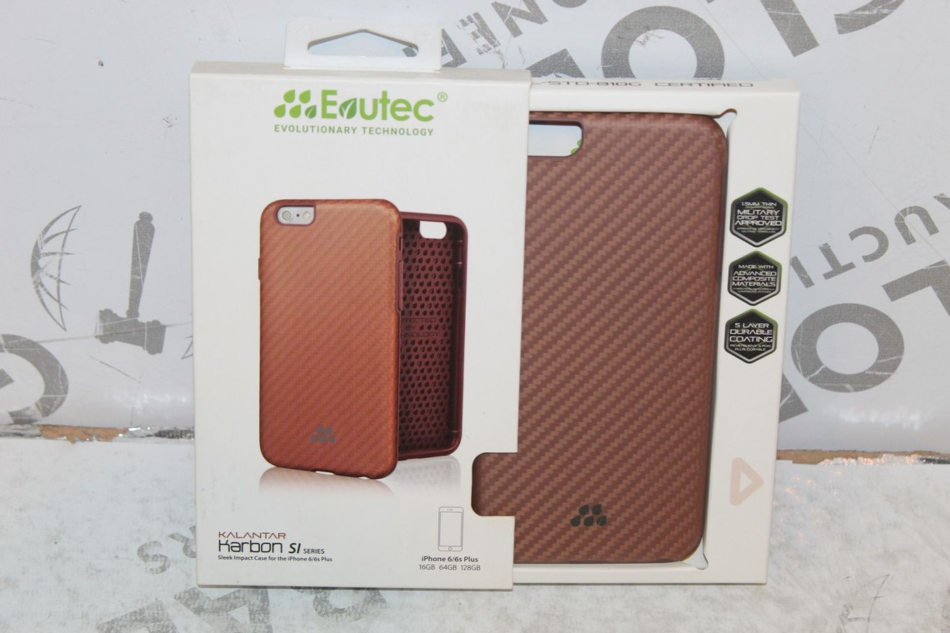 Lot to Contain 10 Brand New Assorted Evutech iPhone 5 Cases Carbon Fibre & Wood Series Combined