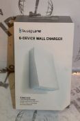 Lot to Contain 2 Brand New Blue Flame 6 Device USB Wall Chargers Combined RRP £60