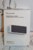 Boxed to Contain 3 Brand New Blue Flame 2 Device USB Wall Chargers Combined RRP £90