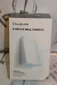 Lot to Contain 2 Brand New Blue Flame 6 Device USB Wall Chargers Combined RRP £60