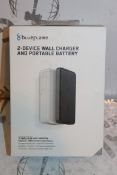 Lot to Contain 3 Boxed Blue Flame 2 Device Plug In Wall Chargers with Detachable Battery Pack RRP £