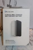 Lot to Contain 3 Boxed Blue Flame 2 Device Plug In Wall Chargers with Detachable Battery Pack RRP £