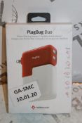 Lot to Contain 2 Boxed Plugbug Duo Twelve South Multi Chargers with Various Heads Combined RRP £120