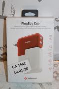 Lot to Contain 2 Boxed Plugbug Duo Twelve South Multi Chargers with Various Heads Combined RRP £120