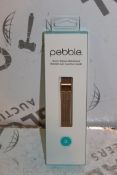 Lot to Contain 5 Brand New Pebble Quick Release Golden Bracelet Wrist Watch Strap RRP £100