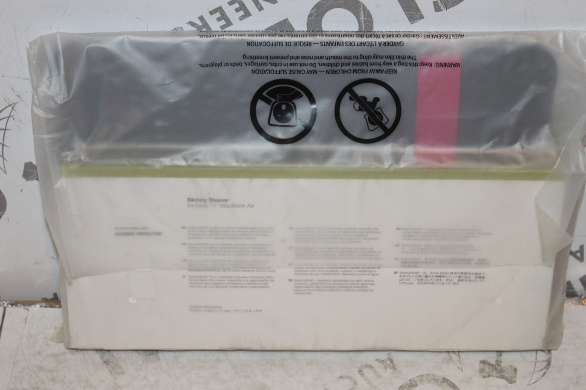 Lot to Contain 5 Brand New Grey & Pink Acmi Made Skinny Sleeve for 11" MacBook RRP £100