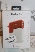 Lot to Contain 2 Boxed Plugbug Duo Twelve South Multi Chargers with Various Heads Combined RRP £120