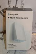 Lot to Contain 2 Brand New Blue Flame 6 Device USB Wall Chargers Combined RRP £60