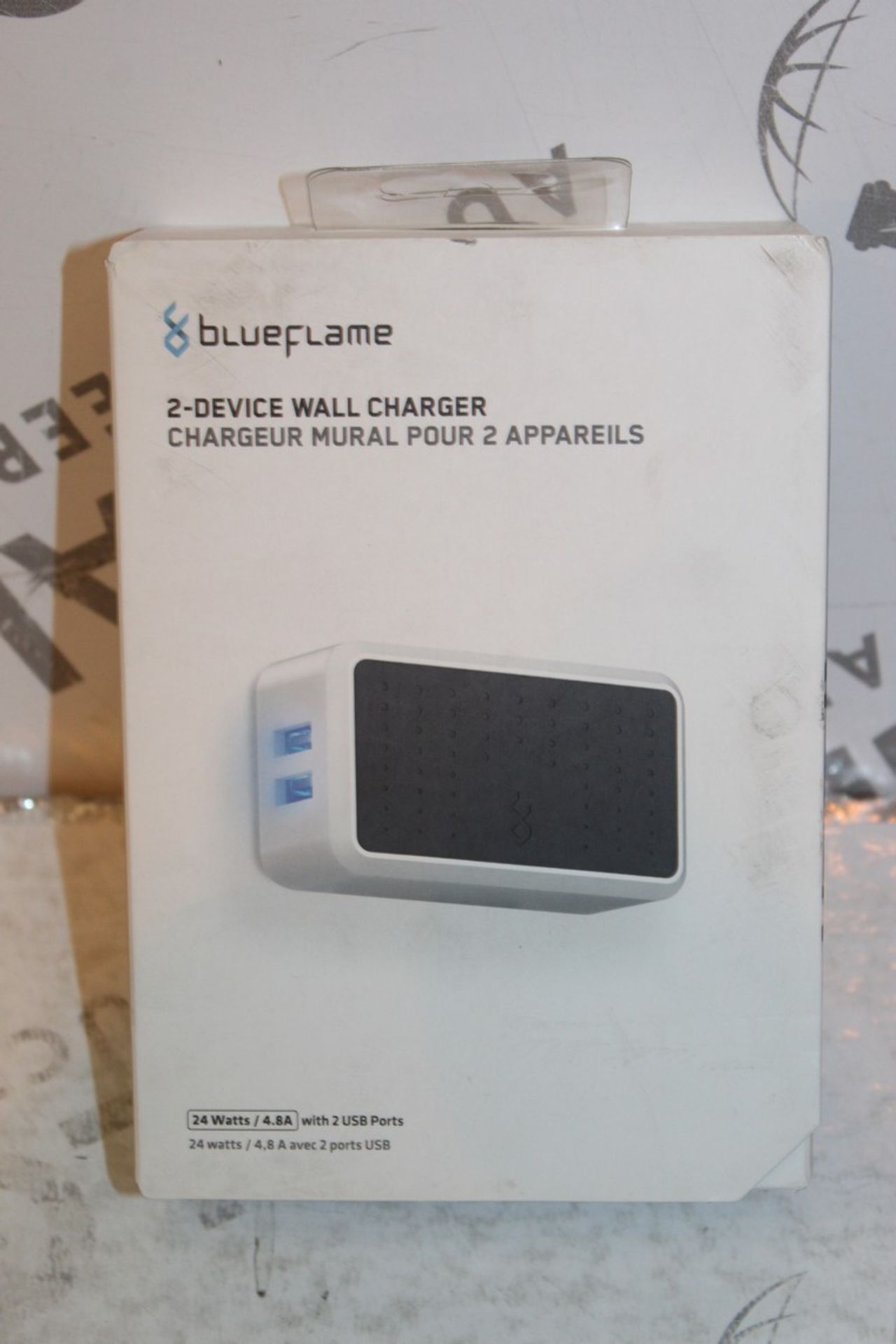 Boxed Brand New Blue Flame The Duel 2 Device Wall Charger RRP £35