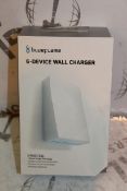 Lot to Contain 2 Brand New Blue Flame 6 Device USB Wall Chargers Combined RRP £60