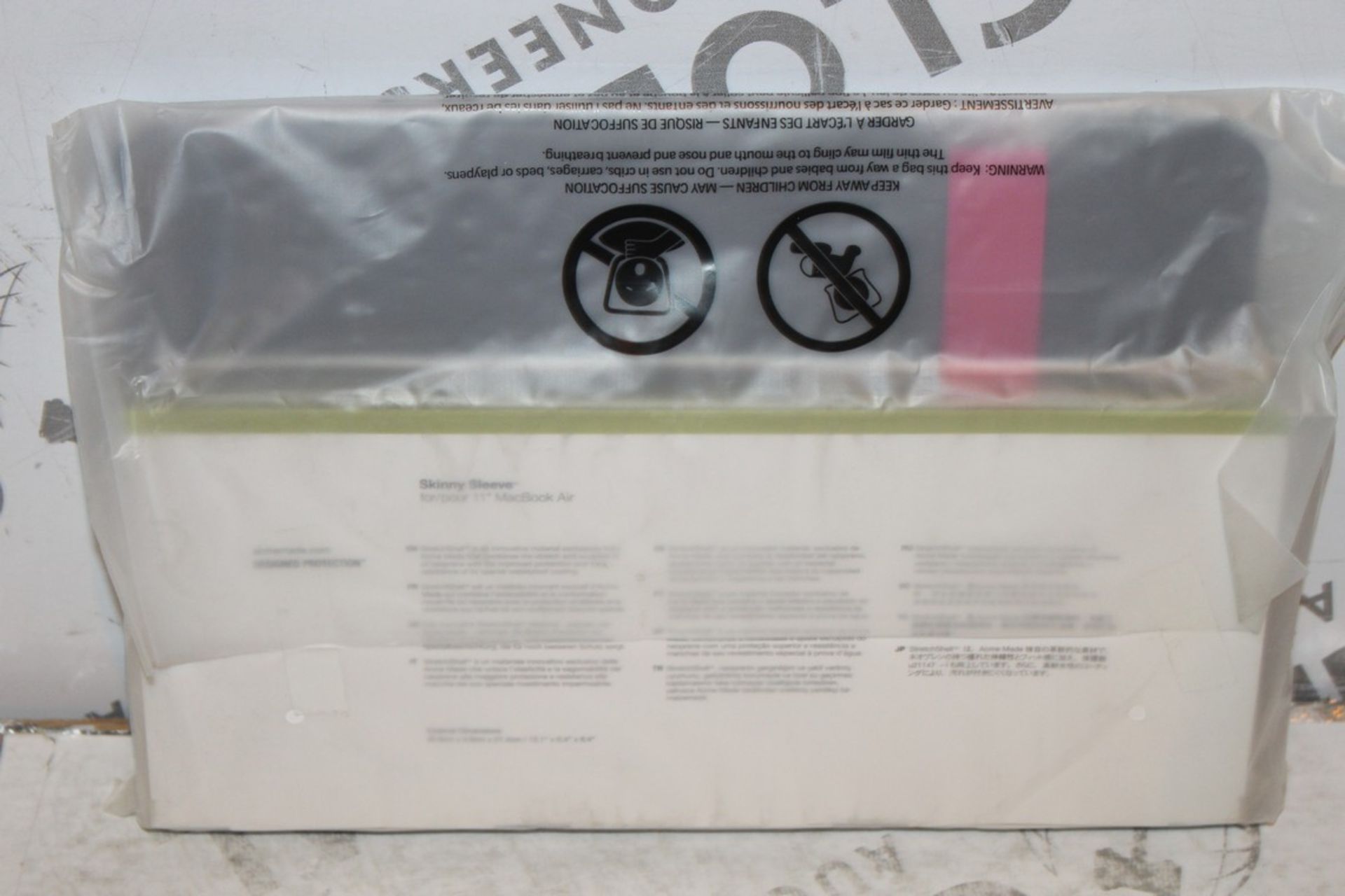 Lot to Contain 5 Brand New Grey & Pink Acmi Made Skinny Sleeve for 11" MacBook RRP £100