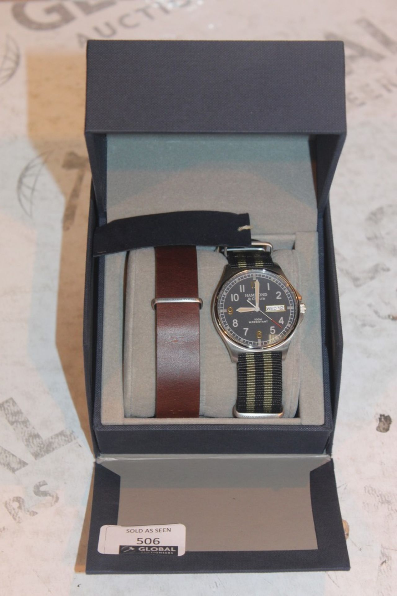 Boxed Hammond & Co Ltd Patrick Grant Gift Pack Gents Designer Wrist Watch RRP £90 (Untested Customer