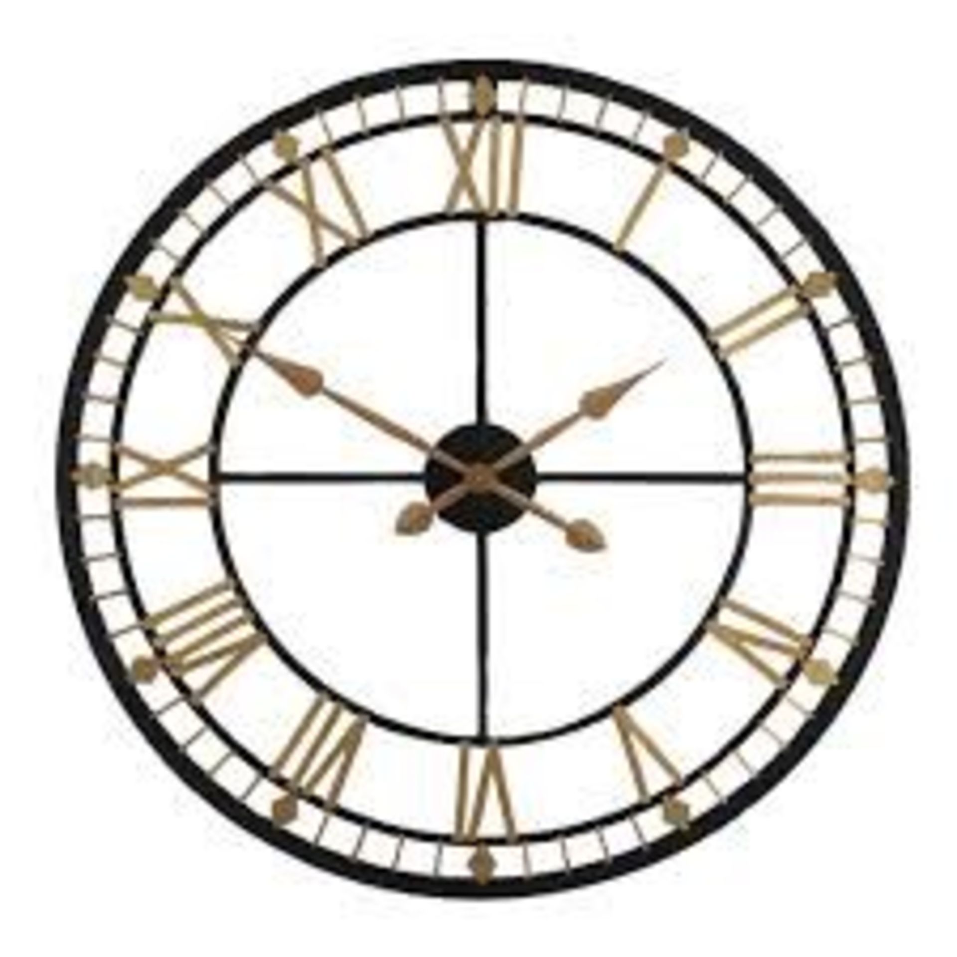Boxed Pacific Home Antique Bronze & Gold Metal Wall Clock RRP £80 (17878) (Appraisals Available Upon