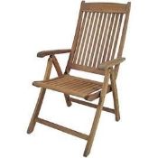 Boxed Andarondak Multi Position Folding Garden Chair RRP £100 (18361) (Appraisals Available Upon