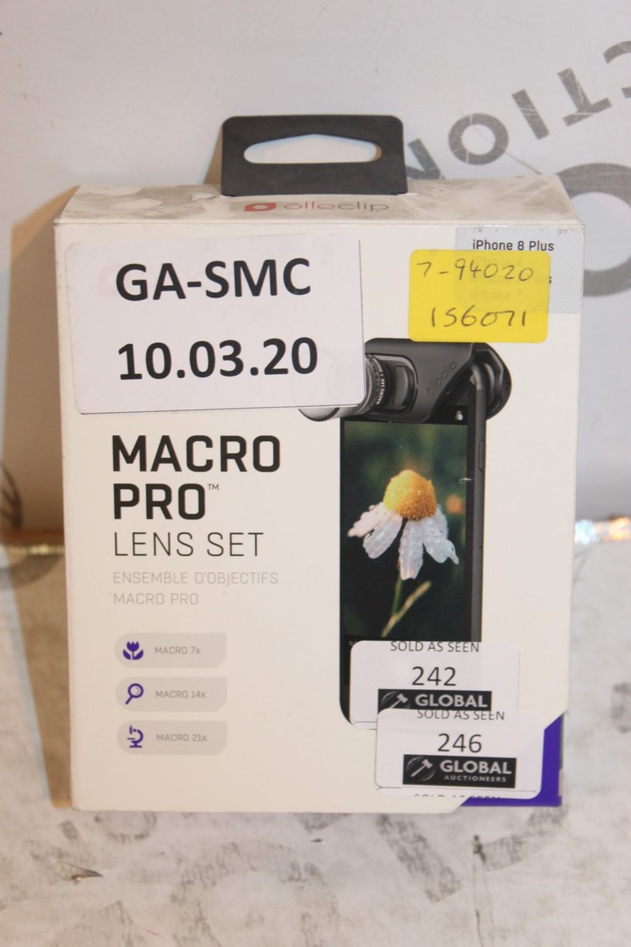 Lot to Contain 3 Brand New Ollo Clip Macro Pro Additional Camera Lenses RRP £120 (Appraisals