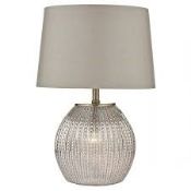 Dart Banbury Sonia Antique Silver Table Lamp RRP £95 (18779) (Appraisals Available Upon Request)