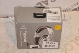 Lot to Contain 2 Boxed Brand New Pairs OneAudio Fusion A70 Silver Wireless DJ Headphones Combined