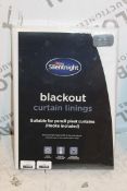 Brand New Pair of Silent Night Blackout 46 x 72" Curtain Linings RRP £68Ê(Appraisals Available