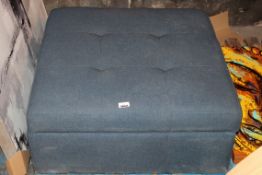 Navy Blue Large Storage Footstool RRP £200 (Appraisals Available Upon Request)