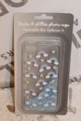 Lot to Contain 24 Brand New iPhone 8 Shake it Glitter Rainbow Phone Cases Combined RRP £120 (