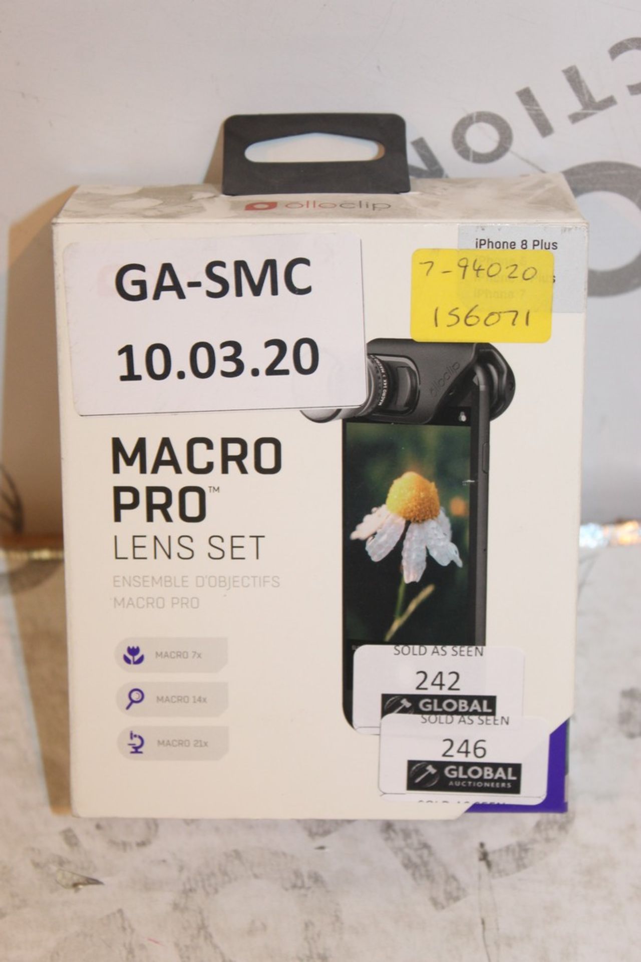 Lot to Contain 3 Brand New Ollo Clip Macro Pro Additional Camera Lenses RRP £120 (Appraisals