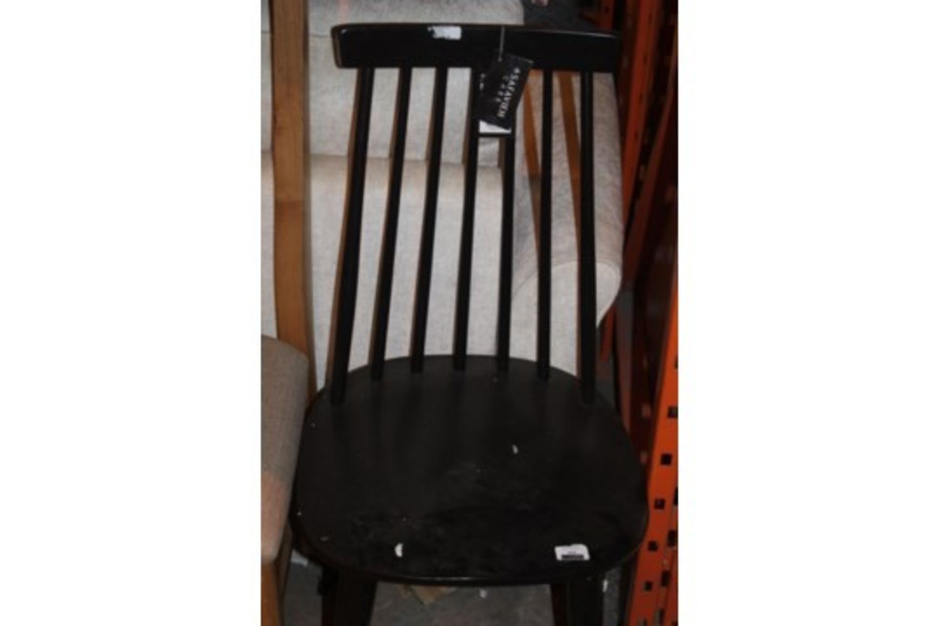 Saffevae & Black Spindal Back Designer Dining Chair RRP £80 (Appraisals Available Upon Request)