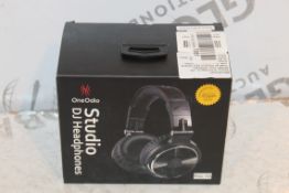 Lot to Contain 2 Boxed Brand New Pairs OneAudio Studio Headphones in Black RRP £70 (Appraisals