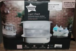 Boxed Tommee Tippee Super Steam Advanced Steriliser RRP £50 (RET00771085) (Appraisals Available Upon