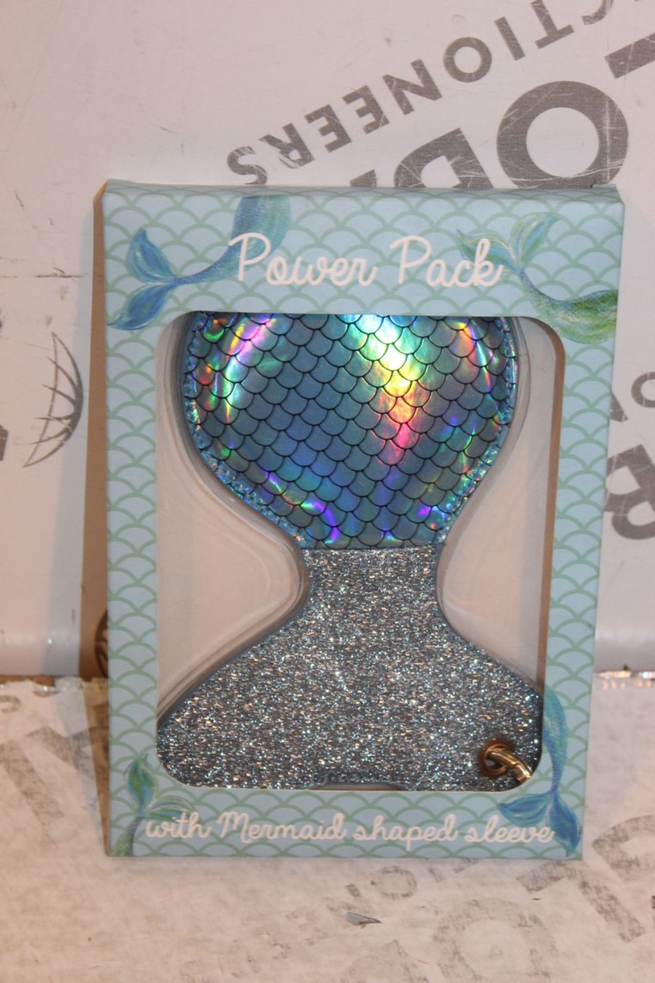 Lot to Contain 20 Brand New Mermaid Shake Iridescent Power Pack Chargers RRP £300 Combined (
