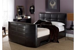 Boxed Capris TV Bed 4FT 6 In Brown RRP £500 (Images Are For Illustrations Purposes Only And May