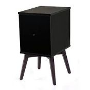 Hem Designer Black Bedside Table RRP £90 (Images Are For Illustrations Purposes Only And May Not