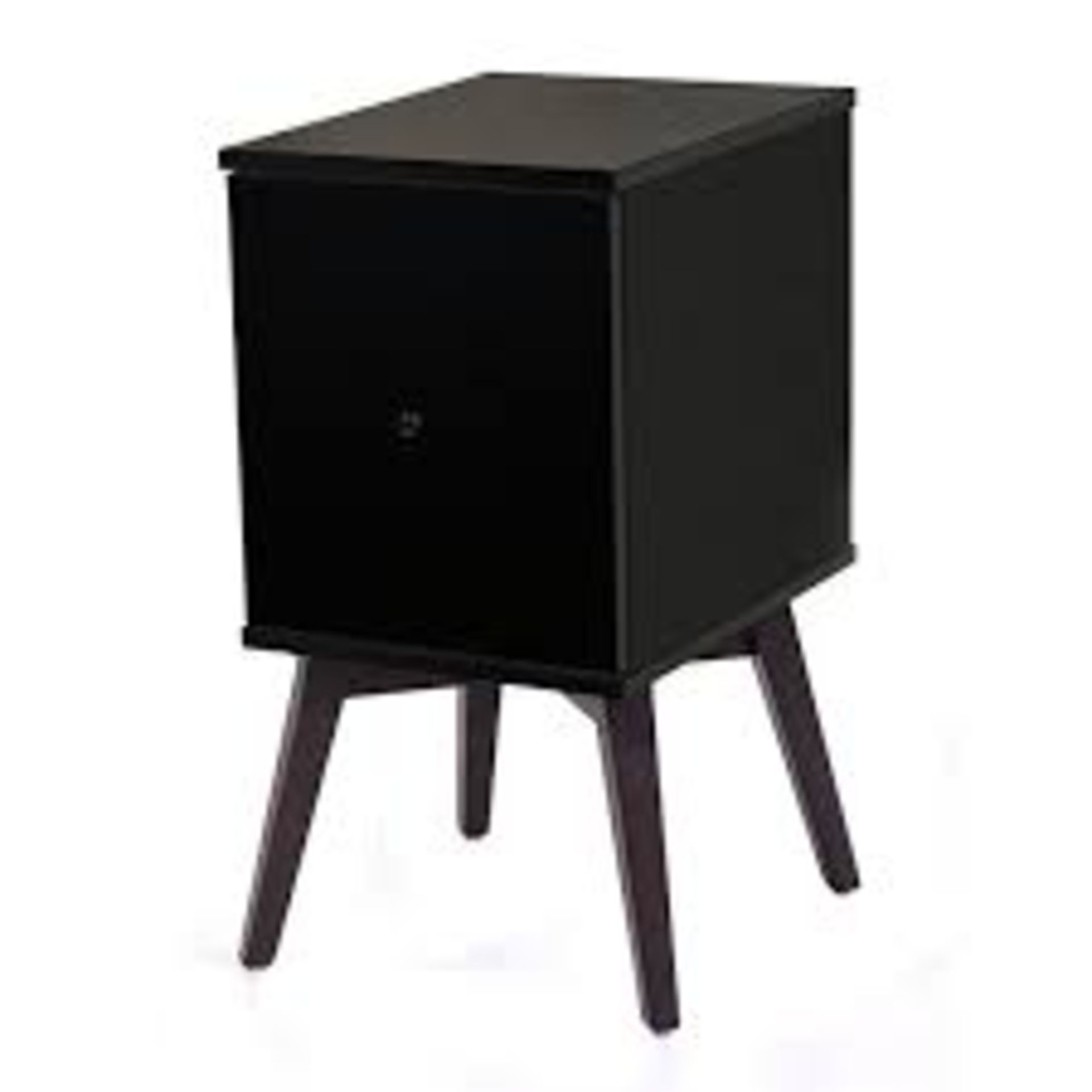 Hem Designer Black Bedside Table RRP £90 (Images Are For Illustrations Purposes Only And May Not