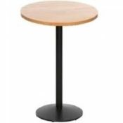 Boxed Oval Fixed Top Pedastal Table In Natural Green RRP £300 (Images Are For Illustrations Purposes