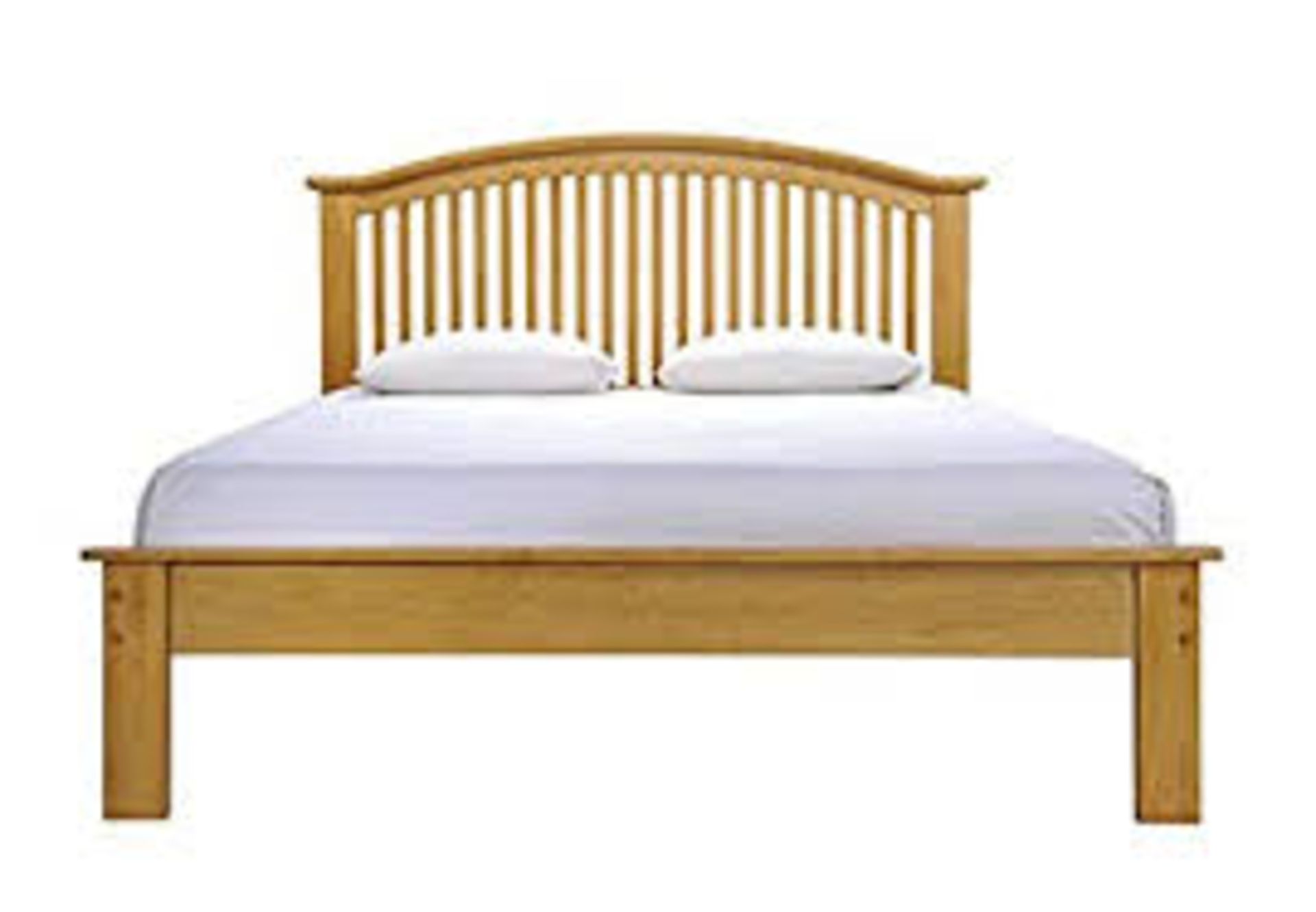 Boxed Justin Single Low Bed in Oak RRP £180 (Images Are For Illustrations Purposes Only And May