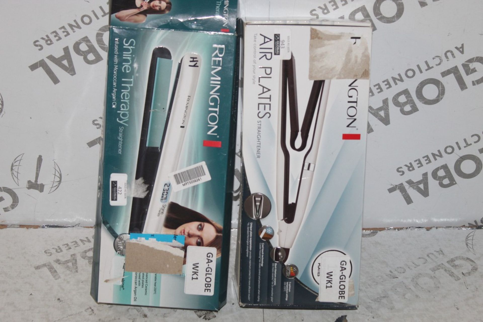 Boxed Assorted Hair Care Products, Remington Hair Plates Hair Straighteners & Remington Shine
