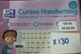 Lot To Contain 130 Packs Of Oxford Cursive Writing Practice Books  (Appraisals Available Upon