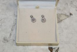 Pair Of Ivory And Co Ashford Glitsy Glits And Glam Ladies Earings RRP £50 (116729)