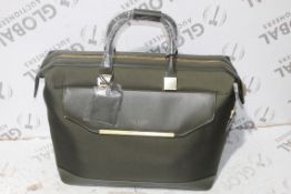 Ted Baker Take Flight Small Olive Green Luggage Bag RRP £190 (Appraisals Available)